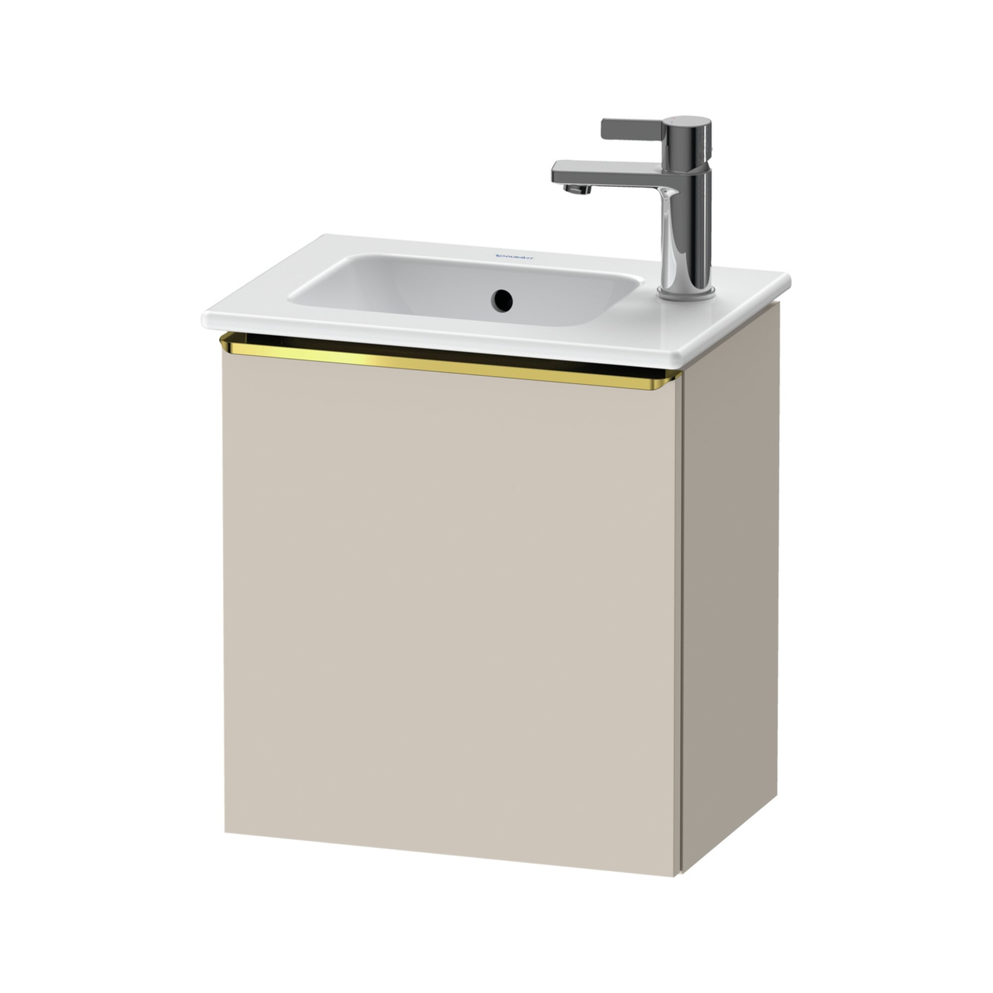 Duravit Waschtischunterschrank D-Neo 41x27,4x44cm, 1 T, An L, g pol/Taupe ma