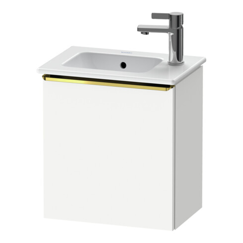 Duravit Waschtischunterschrank D-Neo 41x27,4x44cm, 1 T, An L, gol pol/weiß ma