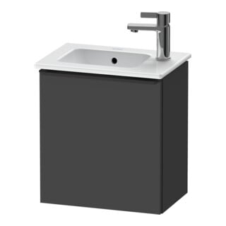 Duravit Waschtischunterschrank D-Neo 41x27,4x44cm, 1 T, An L, sw/Grap ma