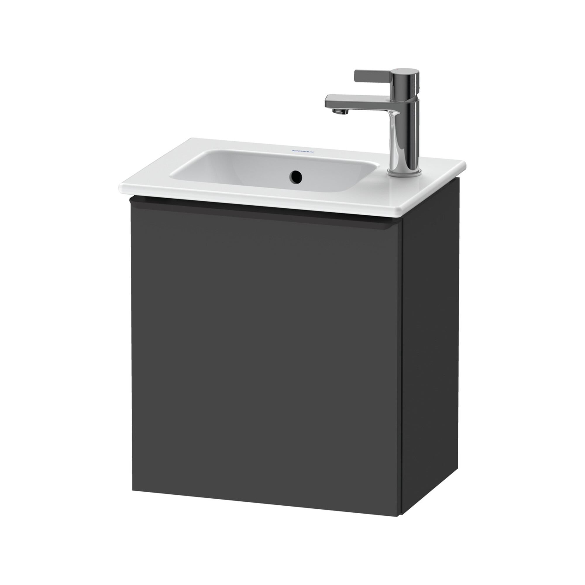 Duravit Waschtischunterschrank D-Neo 41x27,4x44cm, 1 T, An L, sw/Grap ma