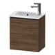 Duravit Waschtischunterschrank D-Neo 41x27,4x44cm, 1 T, An L, sw/Nuss dkl.-1
