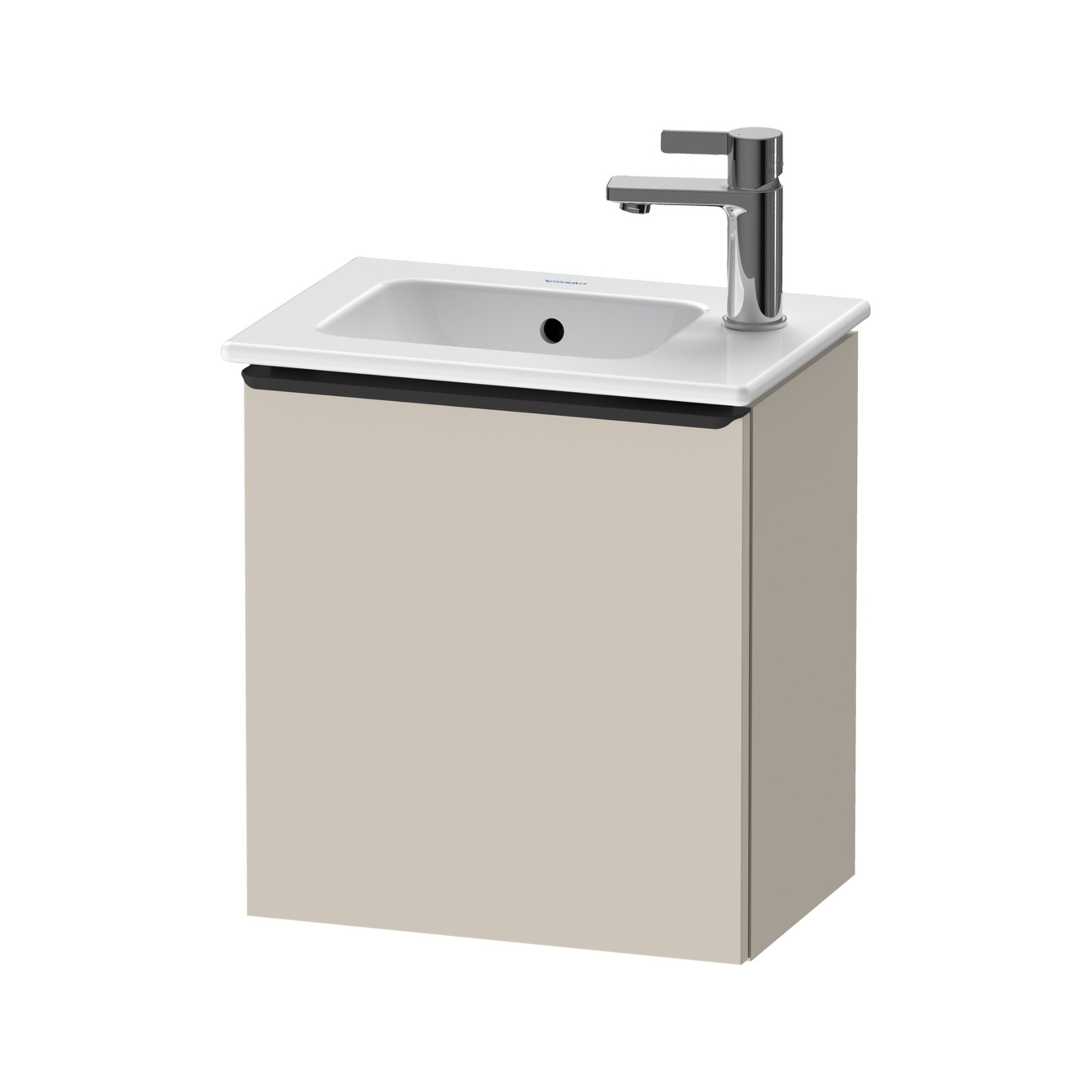 Duravit Waschtischunterschrank D-Neo 41x27,4x44cm, 1 T, An L, sw/Taup ma