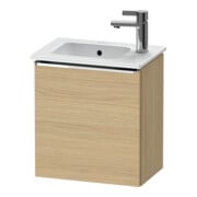 Duravit Waschtischunterschrank D-Neo 41x27,4x44cm, 1 T, An li, chr/Eiche Nat