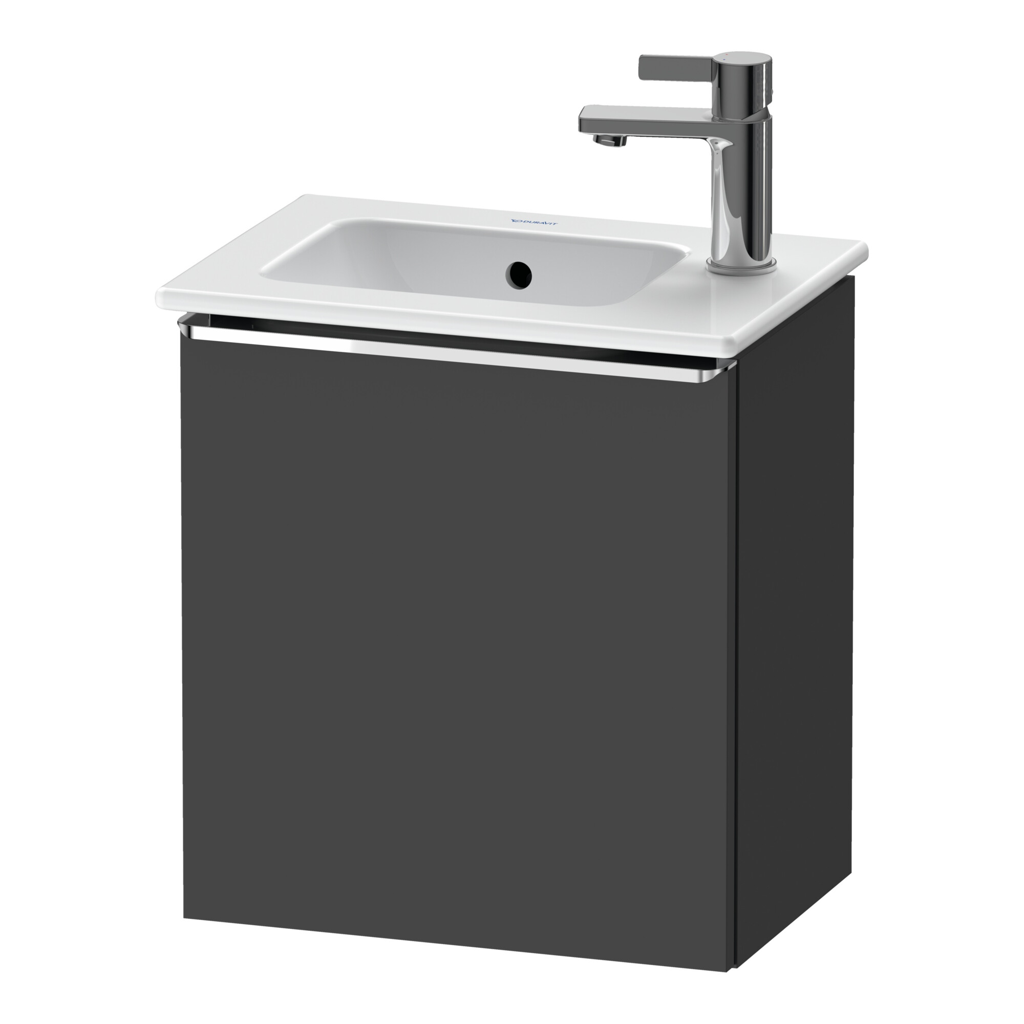 Duravit Waschtischunterschrank D-Neo 41x27,4x44cm, 1 T, An li, chr/Grap ma