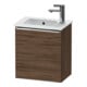 Duravit Waschtischunterschrank D-Neo 41x27,4x44cm, 1 T, An li, chr/Nussb dkl.-1