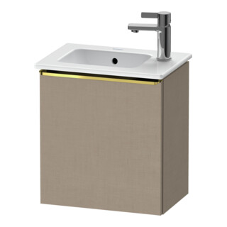 Duravit Waschtischunterschrank D-Neo 41x27,4x44cm, 1 T, An li, gol pol/Leinen