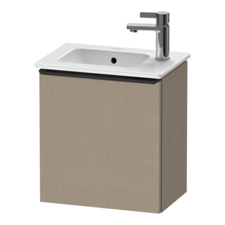Duravit Waschtischunterschrank D-Neo 41x27,4x44cm, 1 T, An li, schwarz/Leinen