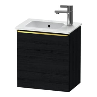 Duravit Waschtischunterschrank D-Neo 41x27,4x44cm, 1 T, An R, g pol/Eiche sw