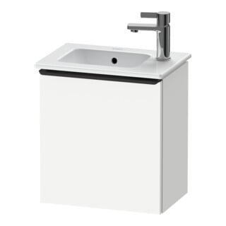 Duravit Waschtischunterschrank D-Neo 41x27,4x44cm, 1 T, An R, schwarz/weiß ma
