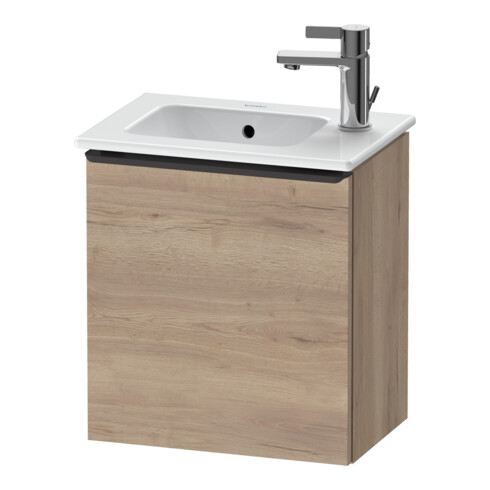 Duravit Waschtischunterschrank D-Neo 41x27,4x44cm, 1 T, An R, sw/Ei marm.