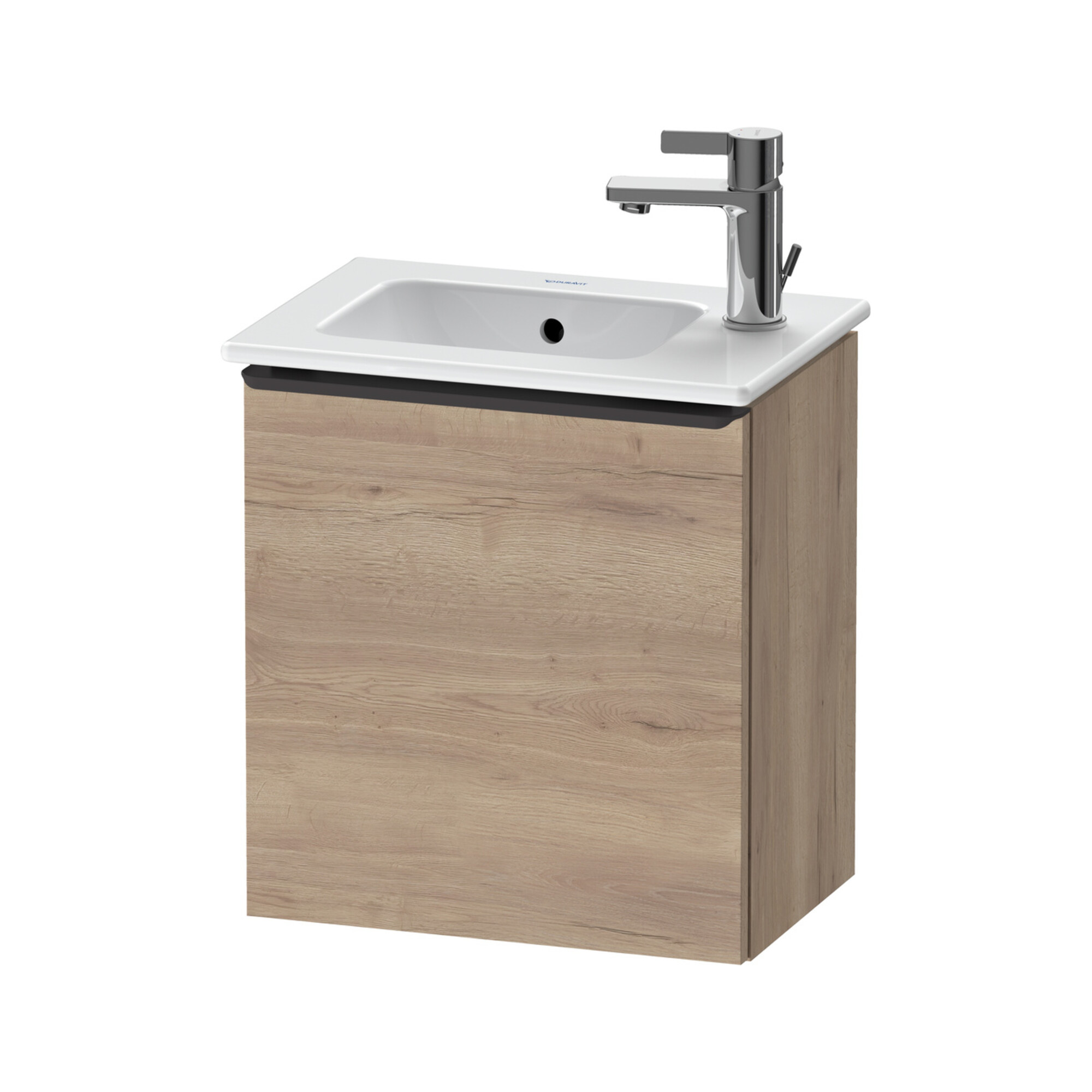 Duravit Waschtischunterschrank D-Neo 41x27,4x44cm, 1 T, An R, sw/Ei marm.