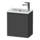 Duravit Waschtischunterschrank D-Neo 41x27,4x44cm, 1 T, An R, sw/Grap ma-1