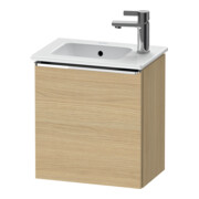 Duravit Waschtischunterschrank D-Neo 41x27,4x44cm, 1 T, An re, chr/Eiche Nat