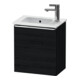 Duravit Waschtischunterschrank D-Neo 41x27,4x44cm, 1 T, An re, chr/Eiche sw-1