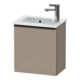 Duravit Waschtischunterschrank D-Neo 41x27,4x44cm, 1 T, An re, schwarz/Leinen-1