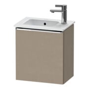 Duravit Waschtischunterschrank D-Neo 41x27,4x44cm, 1 T, Anschl li, chr/Leinen
