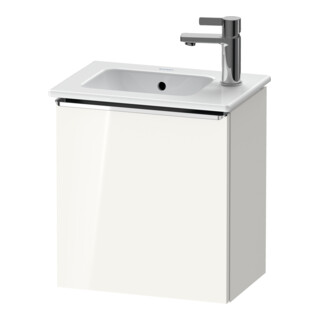 Duravit Waschtischunterschrank D-Neo 41x27,4x44cm, 1 T, Anschl li, chr/we hgl