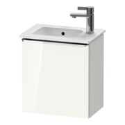 Duravit Waschtischunterschrank D-Neo 41x27,4x44cm, 1 T, Anschl re, chr/we hgl