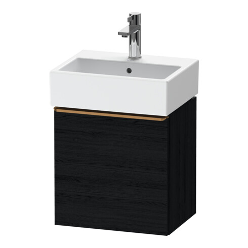 Duravit Waschtischunterschrank D-Neo 43,4x32,2x44cm, 1 Tür, An L, b geb/Ei sw