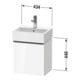 Duravit Waschtischunterschrank D-Neo 43,4x32,2x44cm, 1 Tür, An L, b geb/Gra m