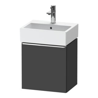 Duravit Waschtischunterschrank D-Neo 43,4x32,2x44cm, 1 Tür, An L, chr/Grap ma