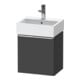 Duravit Waschtischunterschrank D-Neo 43,4x32,2x44cm, 1 Tür, An L, chr/Grap ma-1