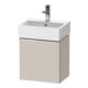 Duravit Waschtischunterschrank D-Neo 43,4x32,2x44cm, 1 Tür, An L, chr/Taup ma-1