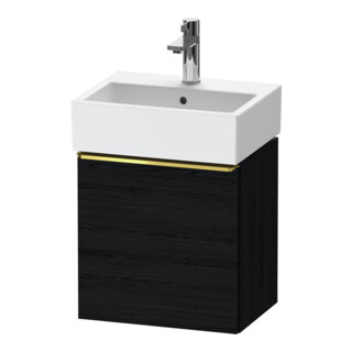 Duravit Waschtischunterschrank D-Neo 43,4x32,2x44cm, 1 Tür, An L, g pol/Ei sw