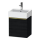 Duravit Waschtischunterschrank D-Neo 43,4x32,2x44cm, 1 Tür, An L, g pol/Ei sw-1