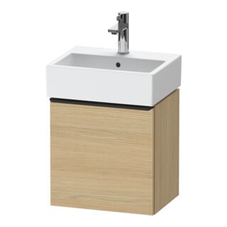 Duravit Waschtischunterschrank D-Neo 43,4x32,2x44cm, 1 Tür, An L, sw/Ei Nat