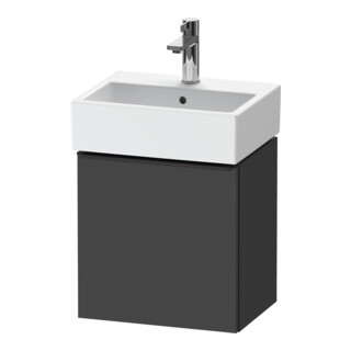 Duravit Waschtischunterschrank D-Neo 43,4x32,2x44cm, 1 Tür, An L, sw/Grap ma