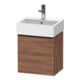 Duravit Waschtischunterschrank D-Neo 43,4x32,2x44cm, 1 Tür, An L, sw/Nuss Nat-1