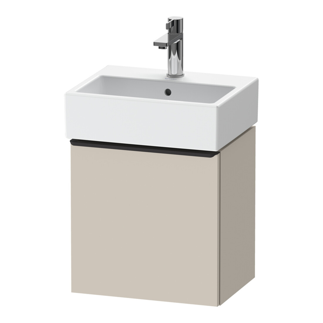 Duravit Waschtischunterschrank D-Neo 43,4x32,2x44cm, 1 Tür, An L, sw/Taup ma