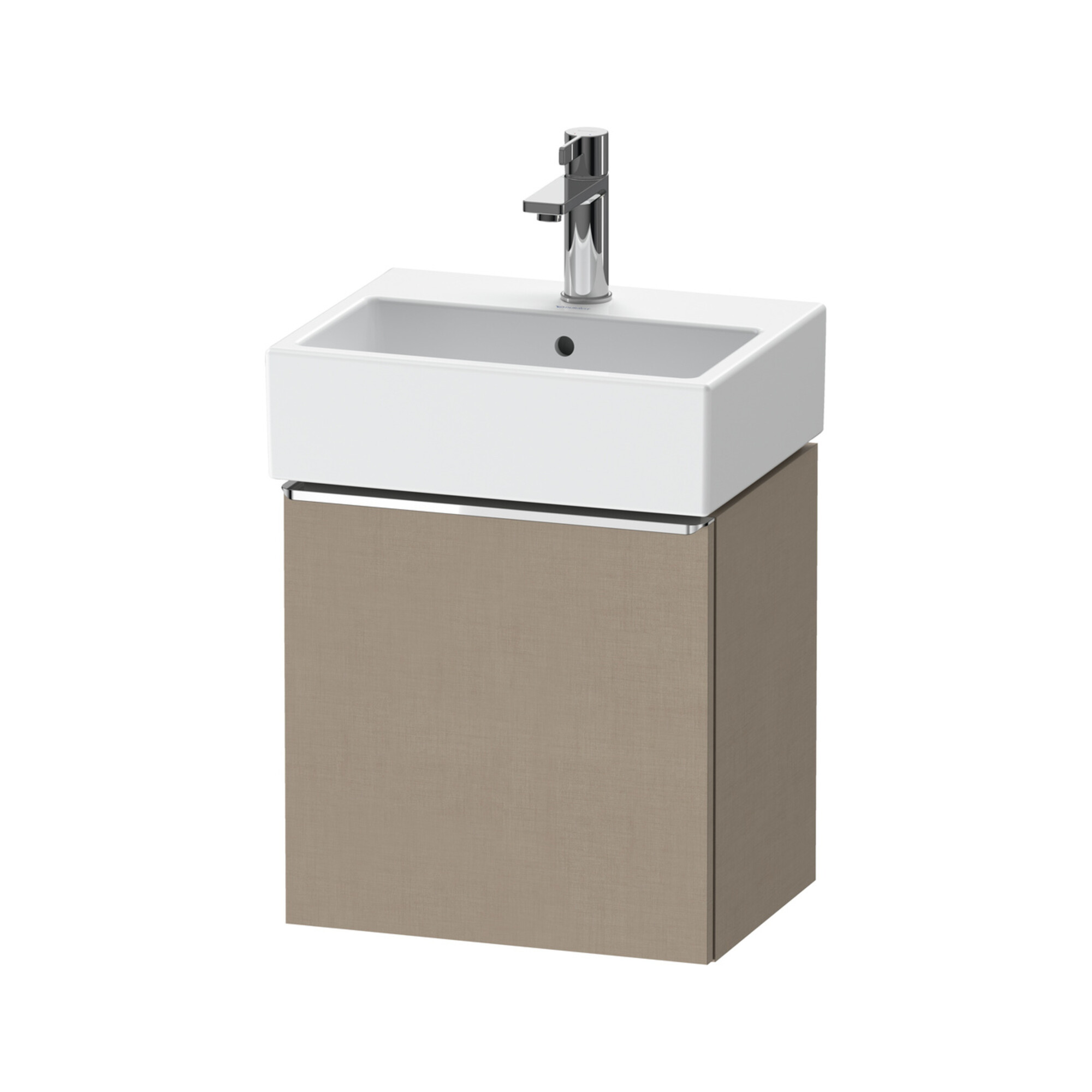 Duravit Waschtischunterschrank D-Neo 43,4x32,2x44cm, 1 Tür, An li, chr/Leinen