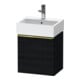 Duravit Waschtischunterschrank D-Neo 43,4x32,2x44cm, 1 Tür, An R, g pol/Ei sw-1