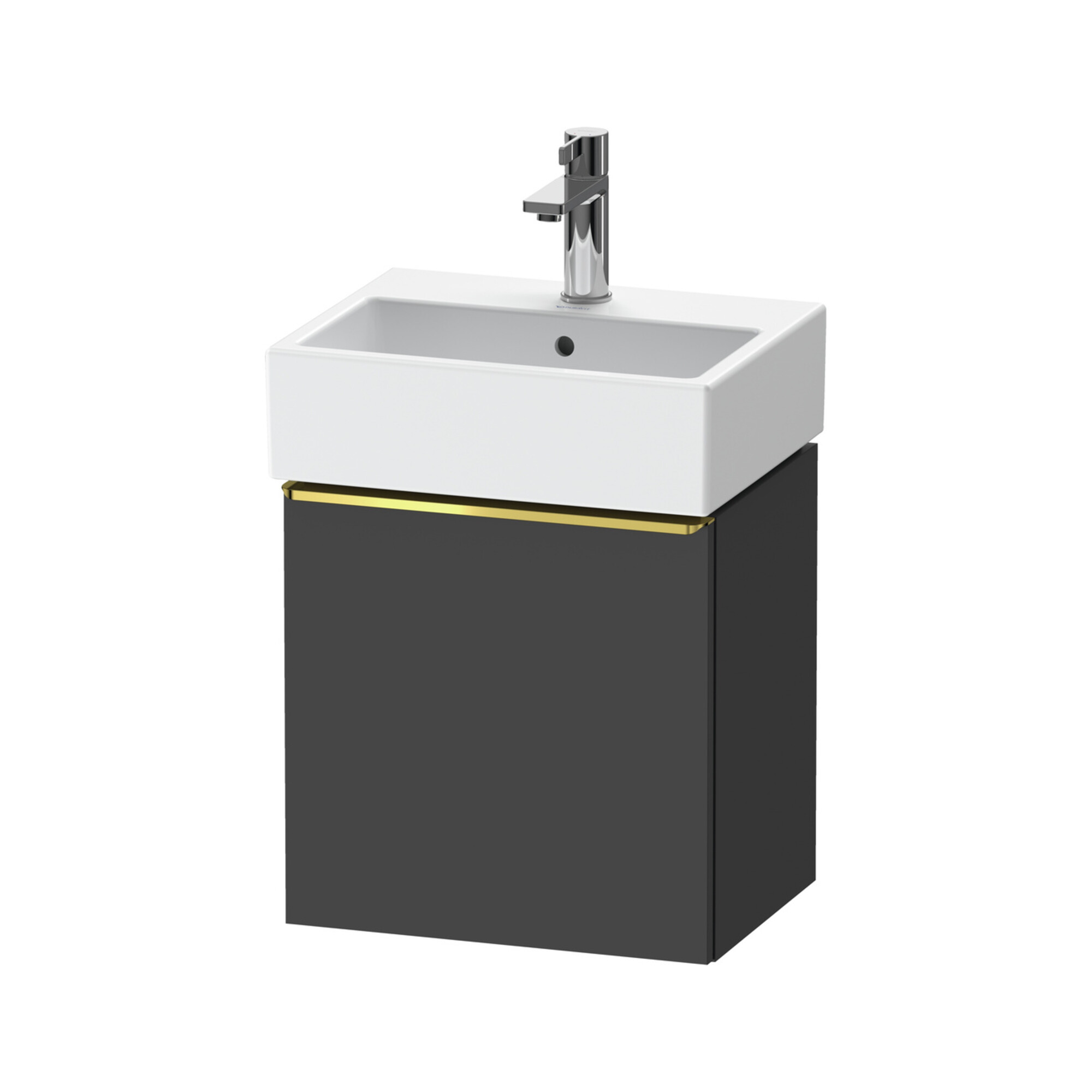 Duravit Waschtischunterschrank D-Neo 43,4x32,2x44cm, 1 Tür, An R, g pol/gra m