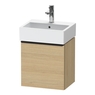 Duravit Waschtischunterschrank D-Neo 43,4x32,2x44cm, 1 Tür, An R, sw/Ei Nat