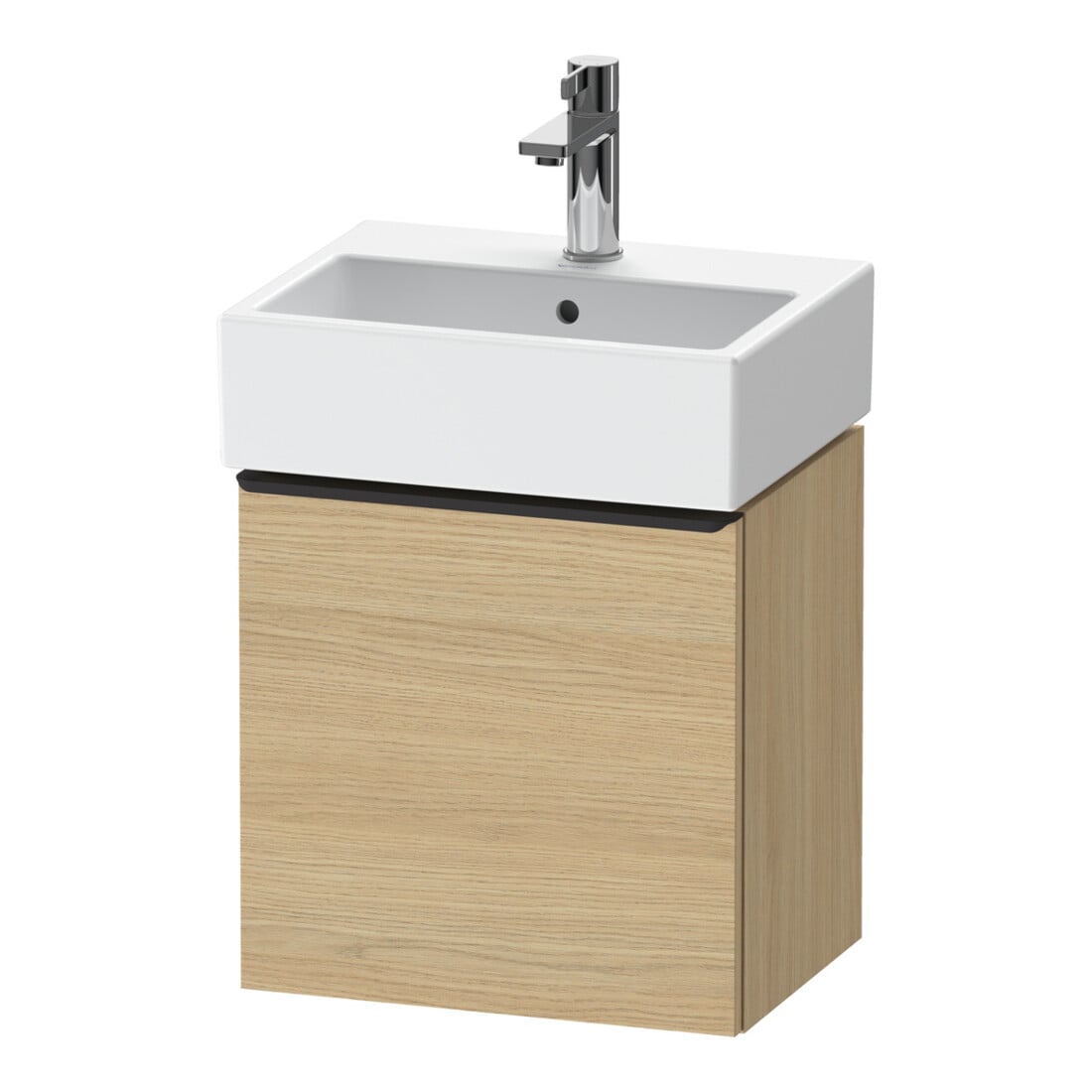 Duravit Waschtischunterschrank D-Neo 43,4x32,2x44cm, 1 Tür, An R, sw/Ei Nat
