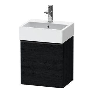 Duravit Waschtischunterschrank D-Neo 43,4x32,2x44cm, 1 Tür, An R, sw/Ei sw