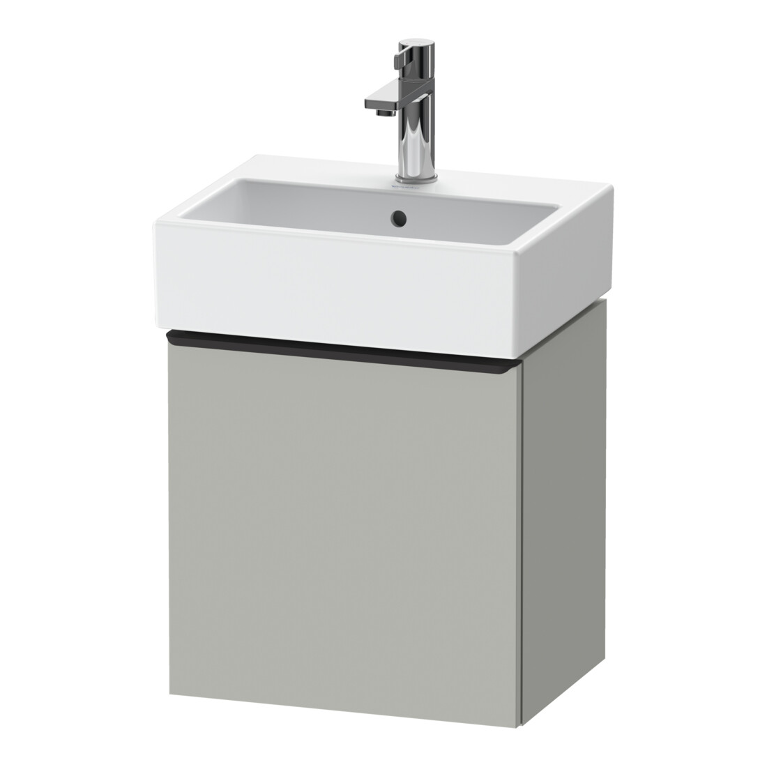 Duravit Waschtischunterschrank D-Neo 43,4x32,2x44cm, 1 Tür, An R, sw/gr ma
