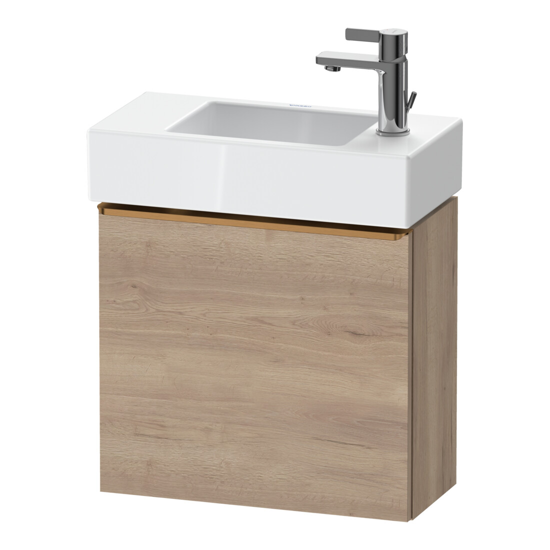 Duravit Waschtischunterschrank D-Neo 48,4x22,2x44cm, 1 Tür, An L, b geb/Ei ma