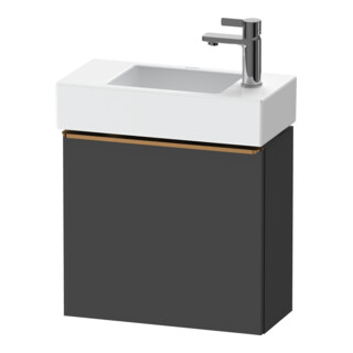 Duravit Waschtischunterschrank D-Neo 48,4x22,2x44cm, 1 Tür, An L, b geb/Gra m