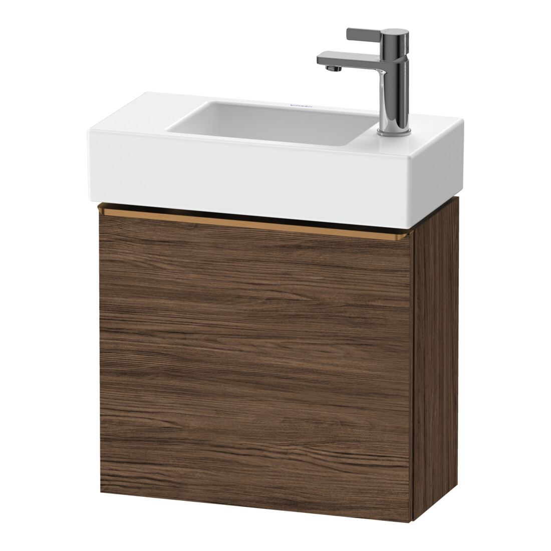Duravit Waschtischunterschrank D-Neo 48,4x22,2x44cm, 1 Tür, An L, b geb/Nu d