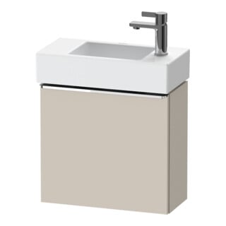 Duravit Waschtischunterschrank D-Neo 48,4x22,2x44cm, 1 Tür, An L, chr/Taup ma