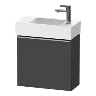 Duravit Waschtischunterschrank D-Neo 48,4x22,2x44cm, 1 Tür, An L, ES geb/Gra