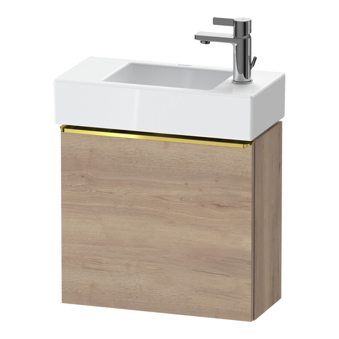Duravit Waschtischunterschrank D-Neo 48,4x22,2x44cm, 1 Tür, An L, g pol/Ei ma