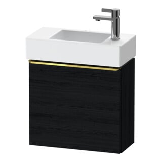 Duravit Waschtischunterschrank D-Neo 48,4x22,2x44cm, 1 Tür, An L, g pol/Ei sw