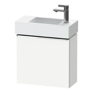Duravit Waschtischunterschrank D-Neo 48,4x22,2x44cm, 1 Tür, An li, chr/we ma