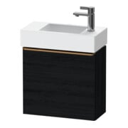 Duravit Waschtischunterschrank D-Neo 48,4x22,2x44cm, 1 Tür, An R, b geb/Ei sw