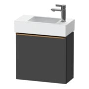 Duravit Waschtischunterschrank D-Neo 48,4x22,2x44cm, 1 Tür, An R, b geb/Gra m